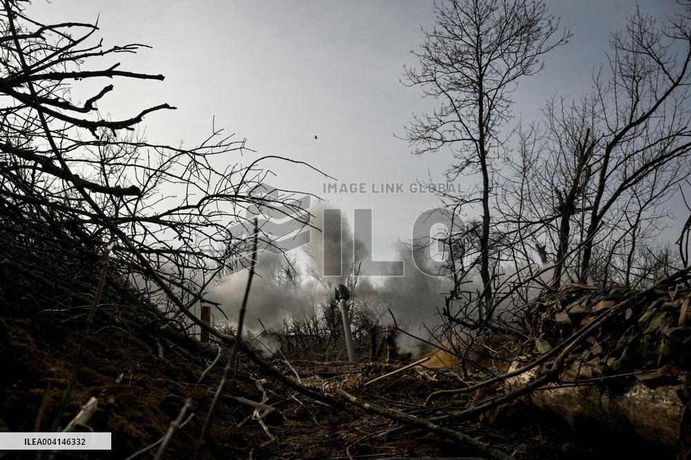 Ukrainian artillery unit in Zaporizhzhia direction