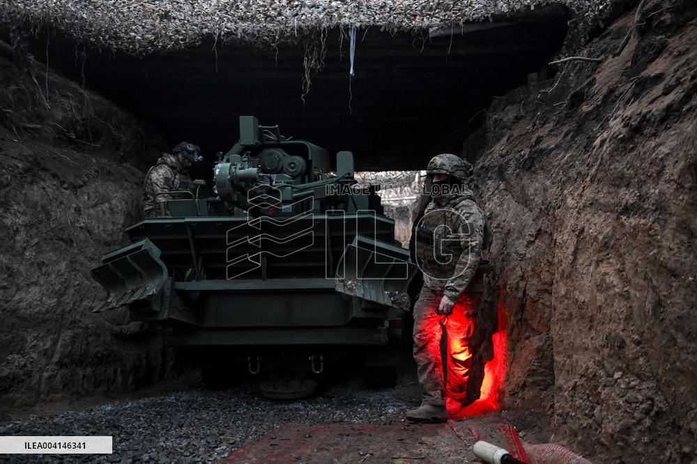 Ukrainian artillery unit in Zaporizhzhia direction