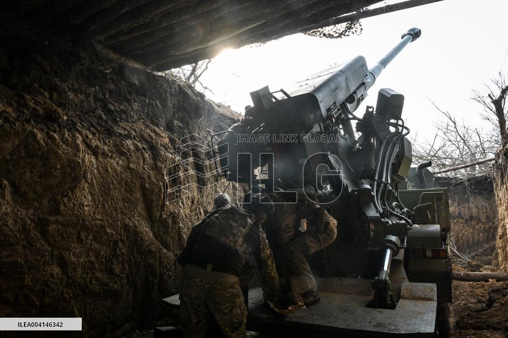 Ukrainian artillery unit in Zaporizhzhia direction