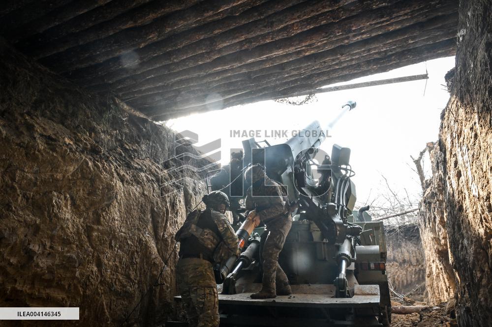 Ukrainian artillery unit in Zaporizhzhia direction