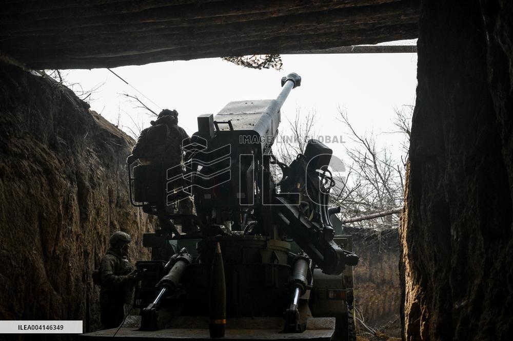 Ukrainian artillery unit in Zaporizhzhia direction