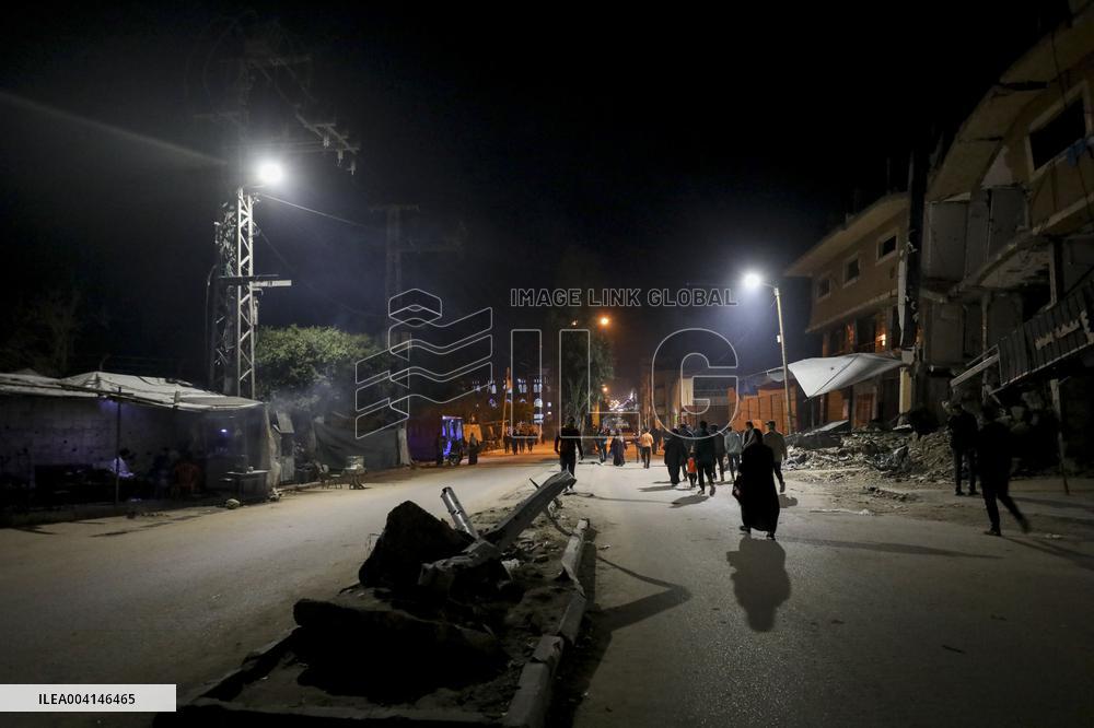 Ramadan night atmosphere from Nuseirat camp