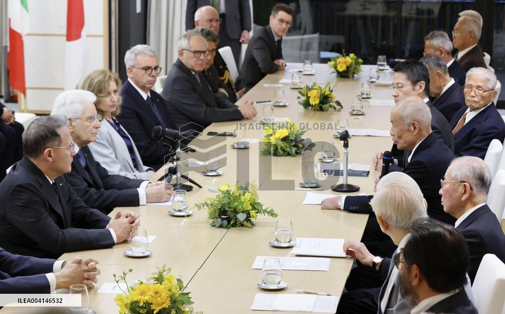 Italian president visits Hiroshima