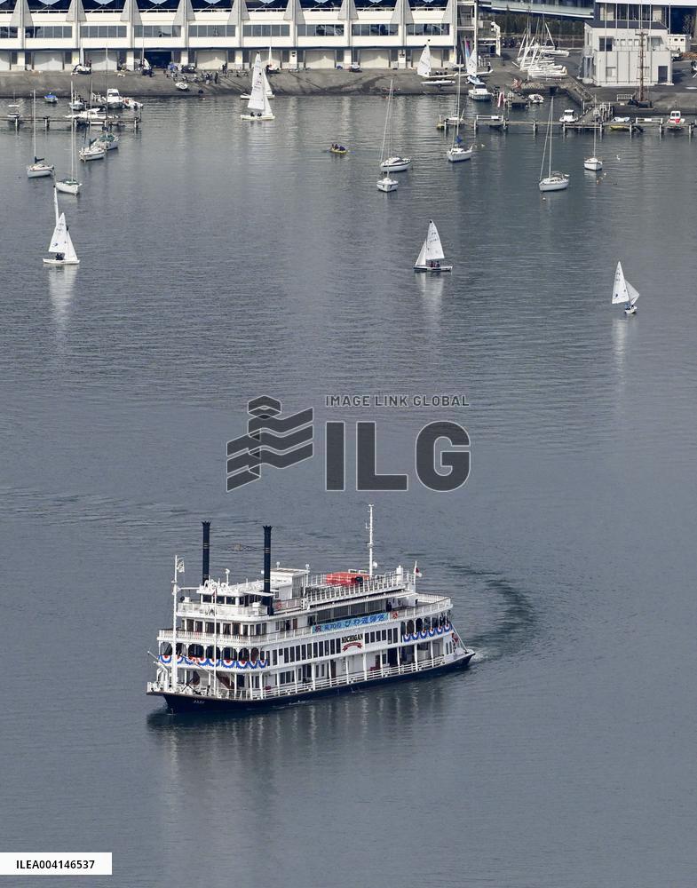 Tourist season starts at Japan's largest lake
