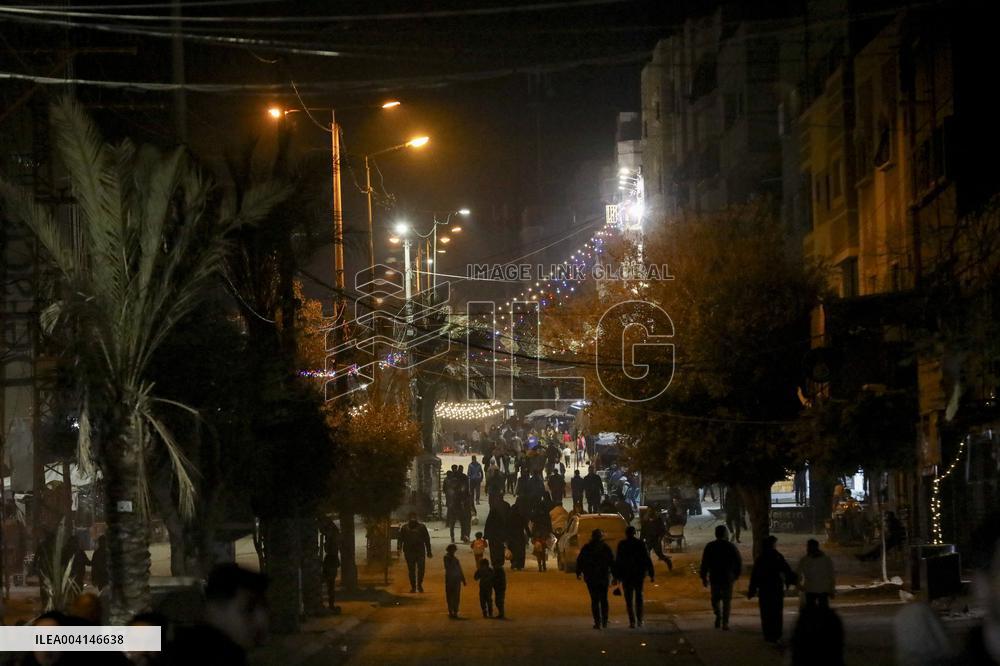 Ramadan night atmosphere from Nuseirat camp