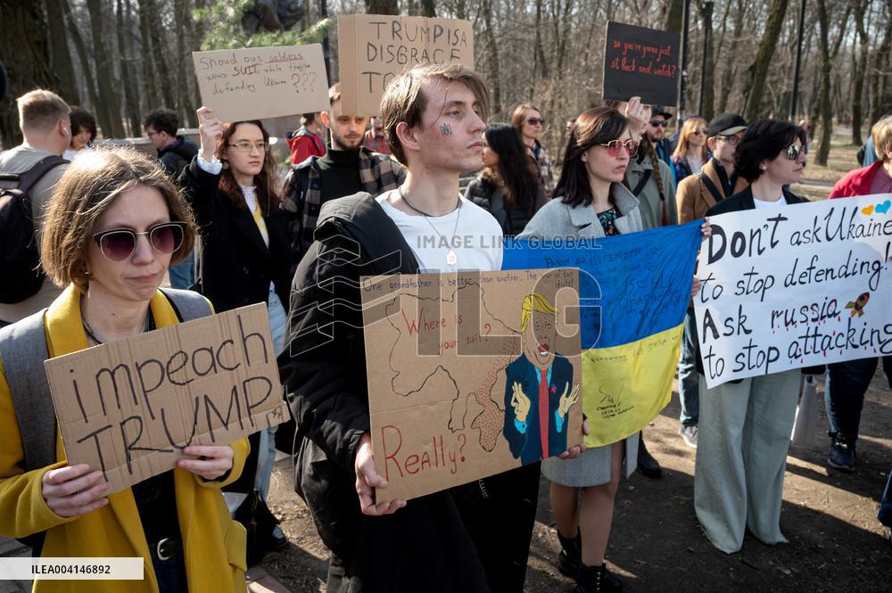 Rally at US Embassy in Kyiv