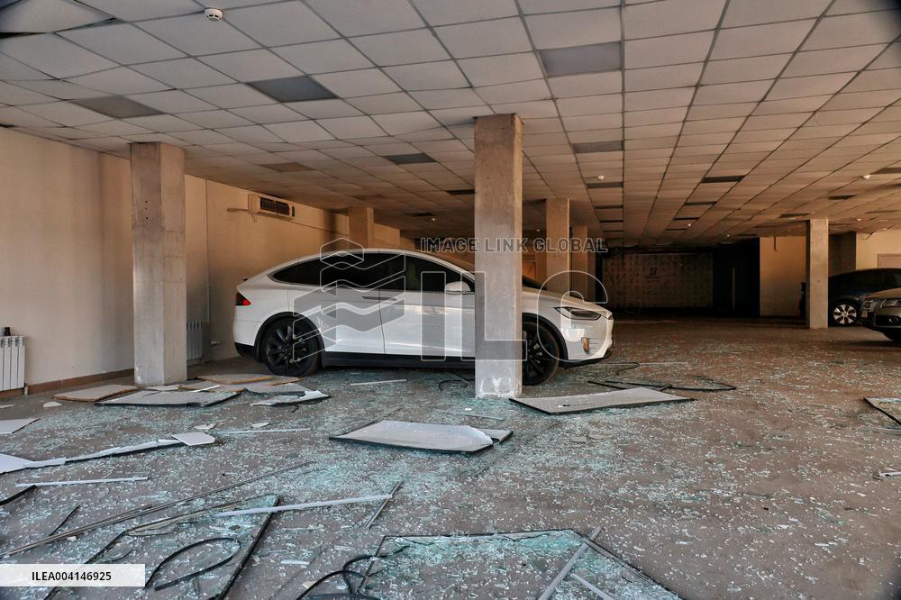 Aftermath of Russian drone attack in Odesa on March 8, 2025