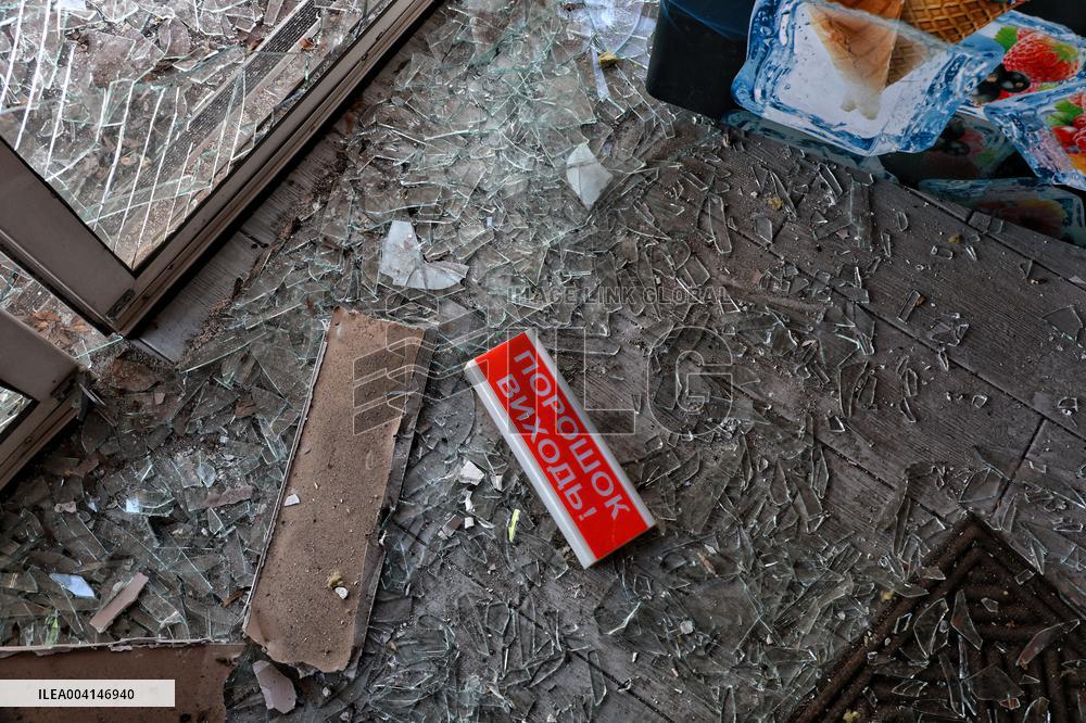 Aftermath of Russian drone attack in Odesa on March 8, 2025