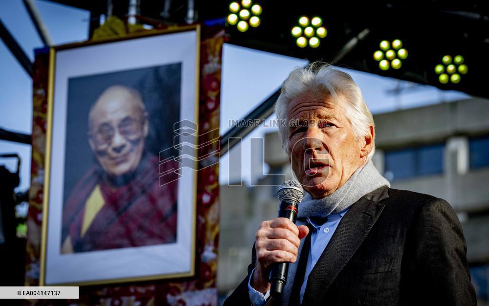 Richard Gere Joins Tibetans and Supporters In The Hague