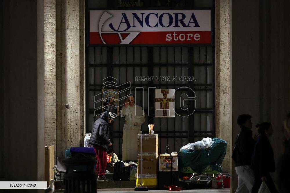 Religion: homeless people live  near St. Peter's Basilica.