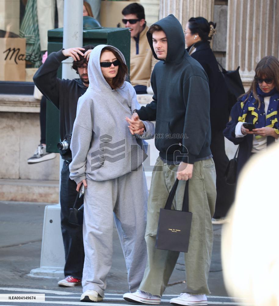 Leni Klum With Her Boyfriend Out - NYC