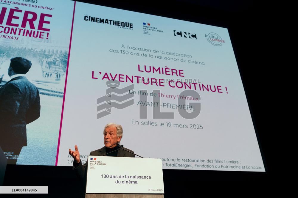 Celebration of the 130th anniversary of the birth of cinema - Paris