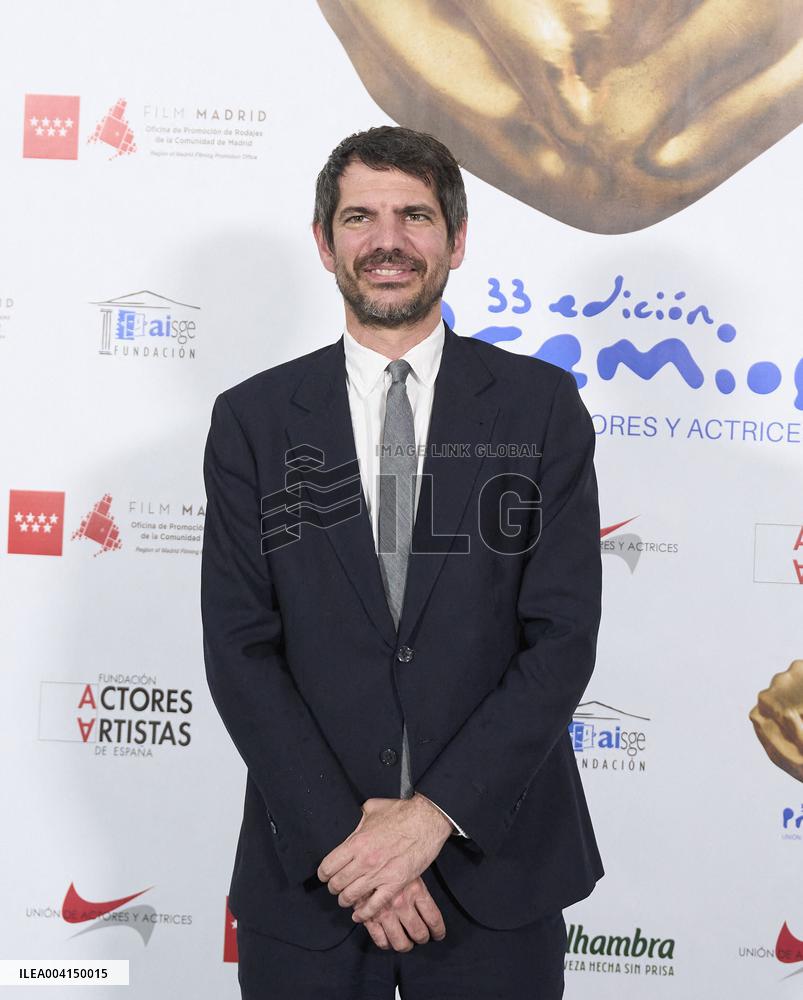 33rd Union de Actores Awards - Madrid