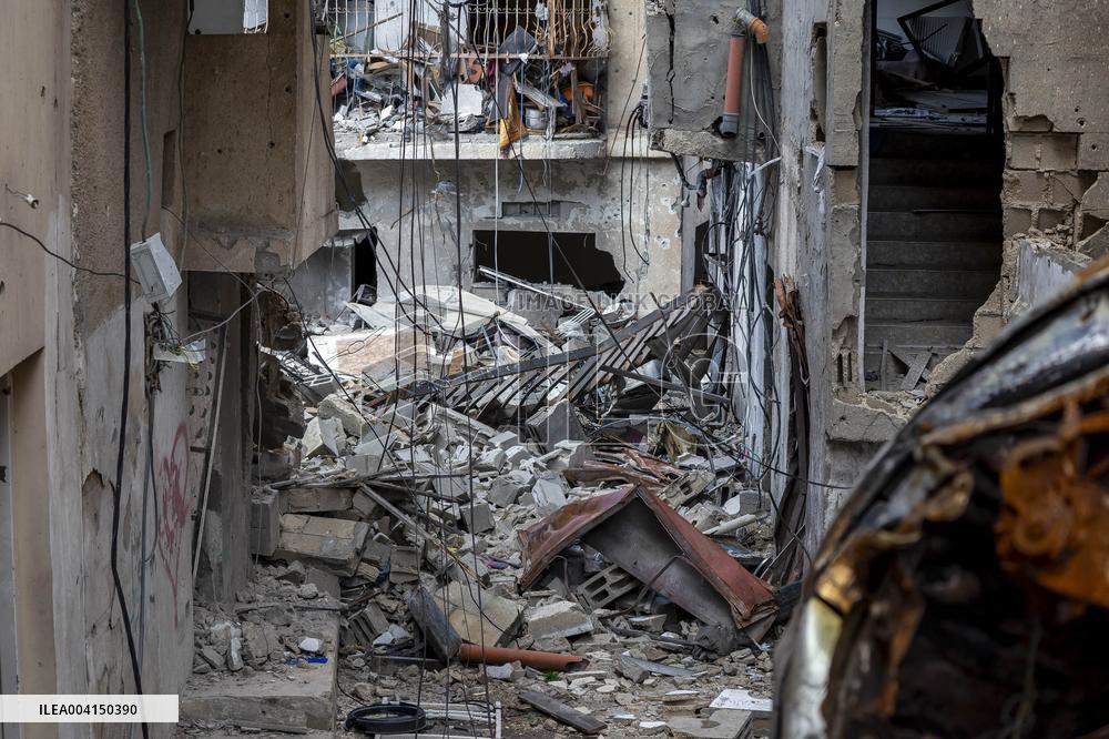 Destruction in The Jenin Refugee Camp - Palestine