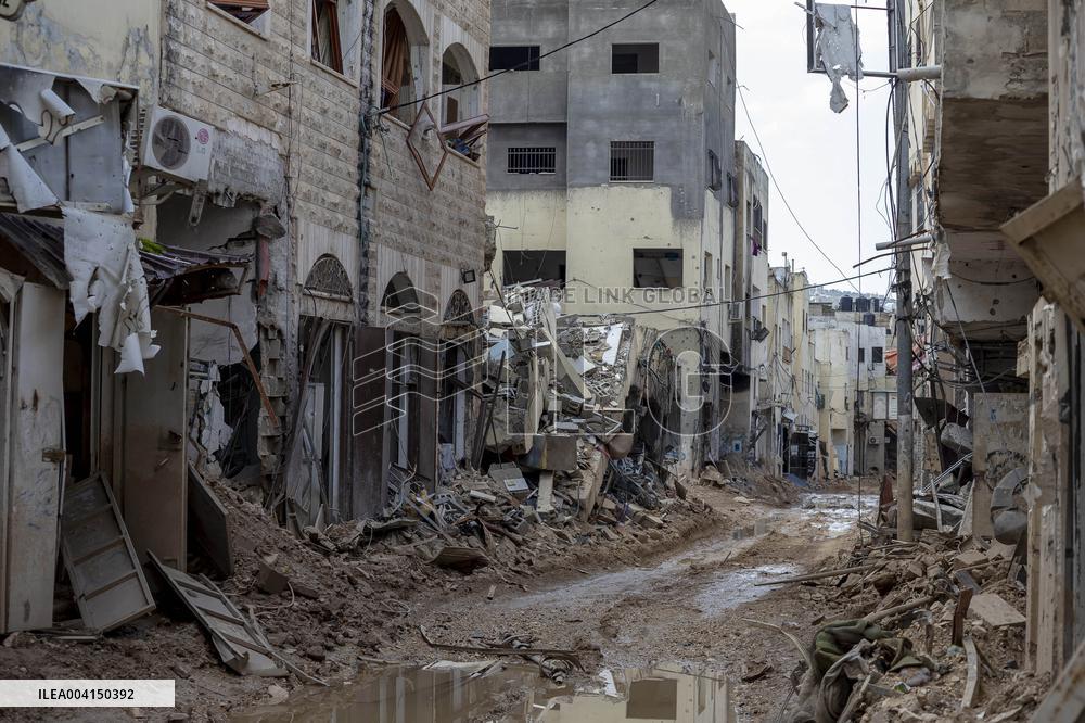 Destruction in The Jenin Refugee Camp - Palestine