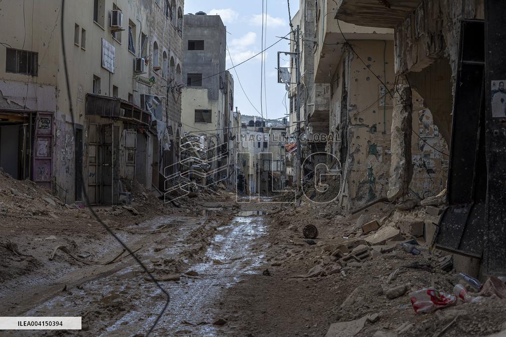 Destruction in The Jenin Refugee Camp - Palestine