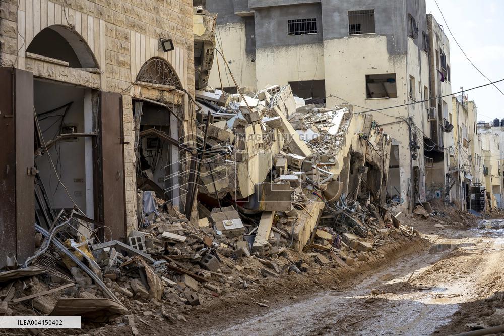 Destruction in The Jenin Refugee Camp - Palestine