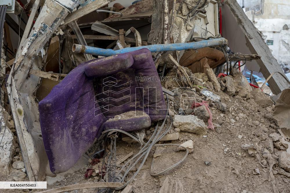 Destruction in The Jenin Refugee Camp - Palestine