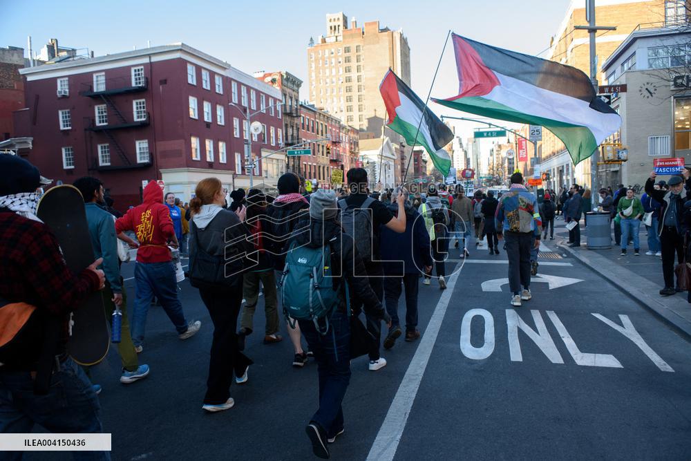 Demonstration Against the Detention Of Mahmoud Khalil - NYC