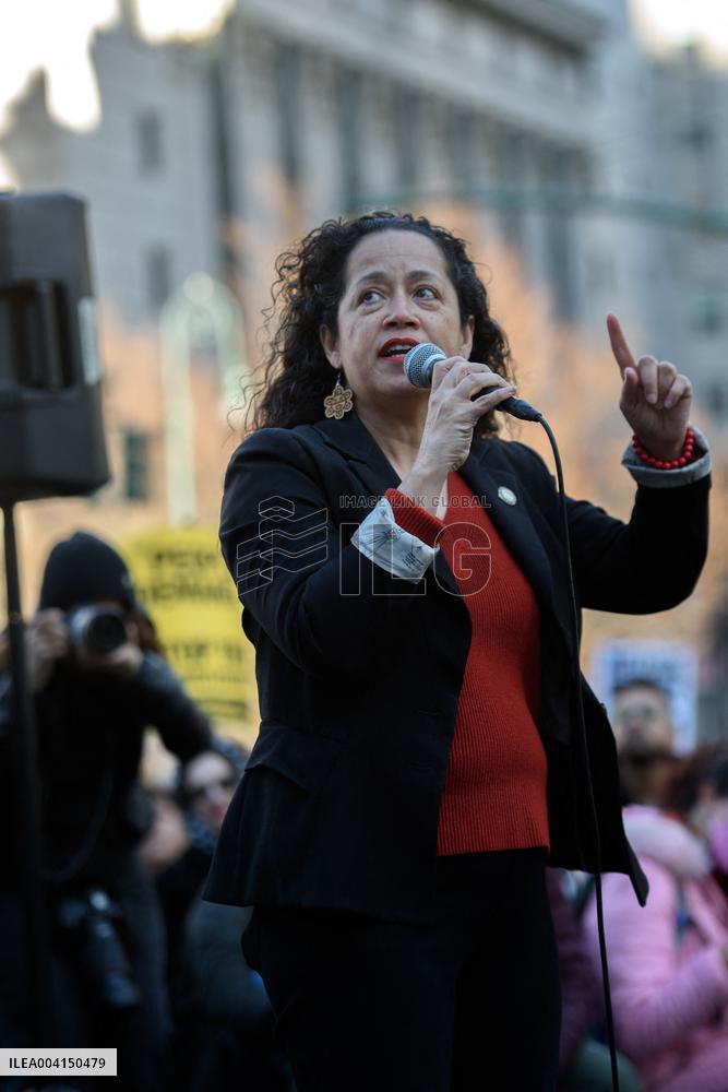 Demonstration Against the Detention Of Mahmoud Khalil - NYC