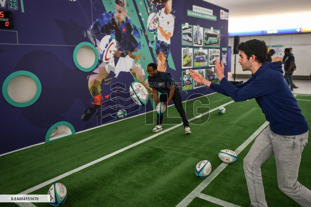 Rugby Park at Auber subway station in Paris - FA