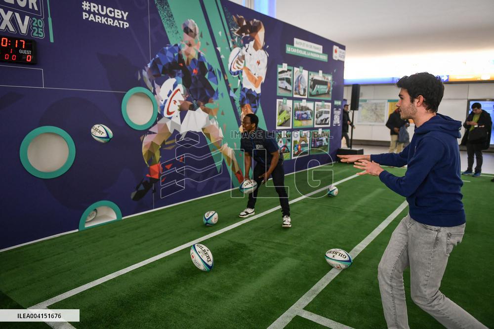 Rugby Park at Auber subway station in Paris - FA