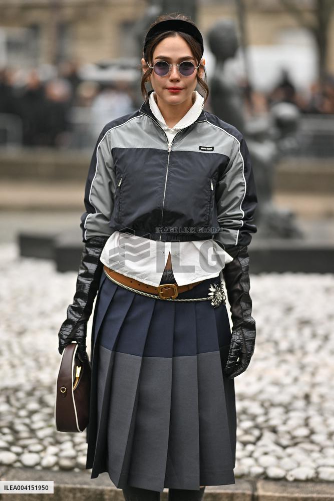 PFW Miu Miu Outside Arrivals