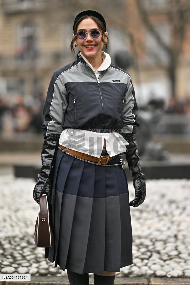 PFW Miu Miu Outside Arrivals