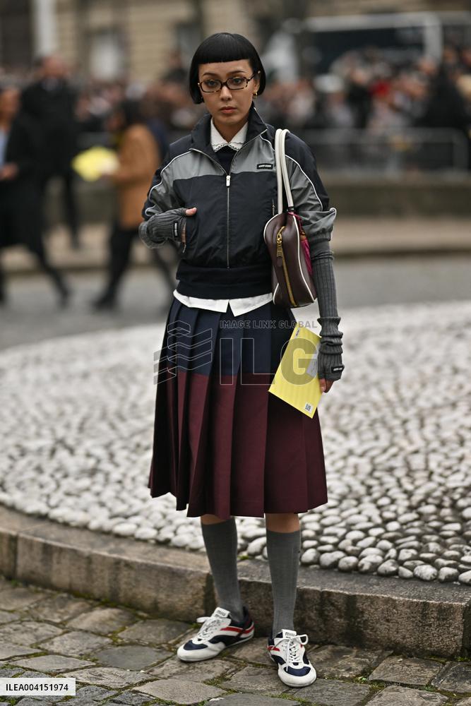 PFW Miu Miu Outside Arrivals