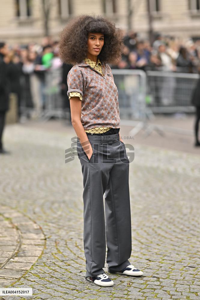 PFW Miu Miu Outside Arrivals