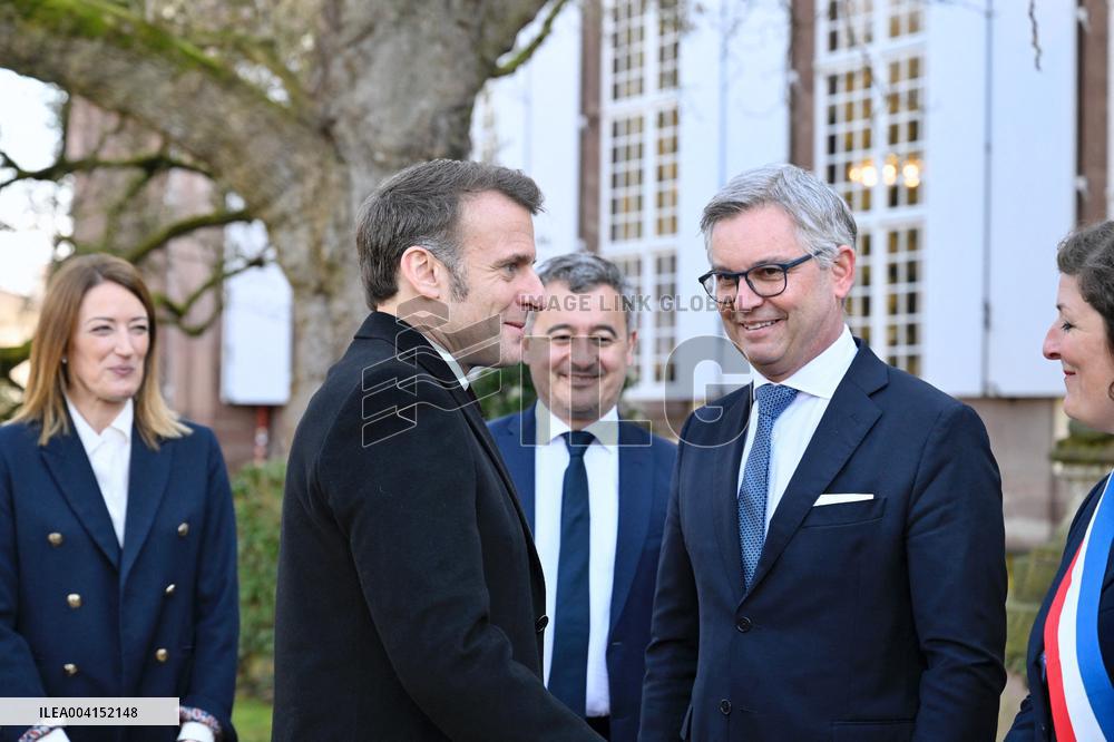 President Macron Attends European Remembrance Day for Victims of Terrorism - Strasbourg