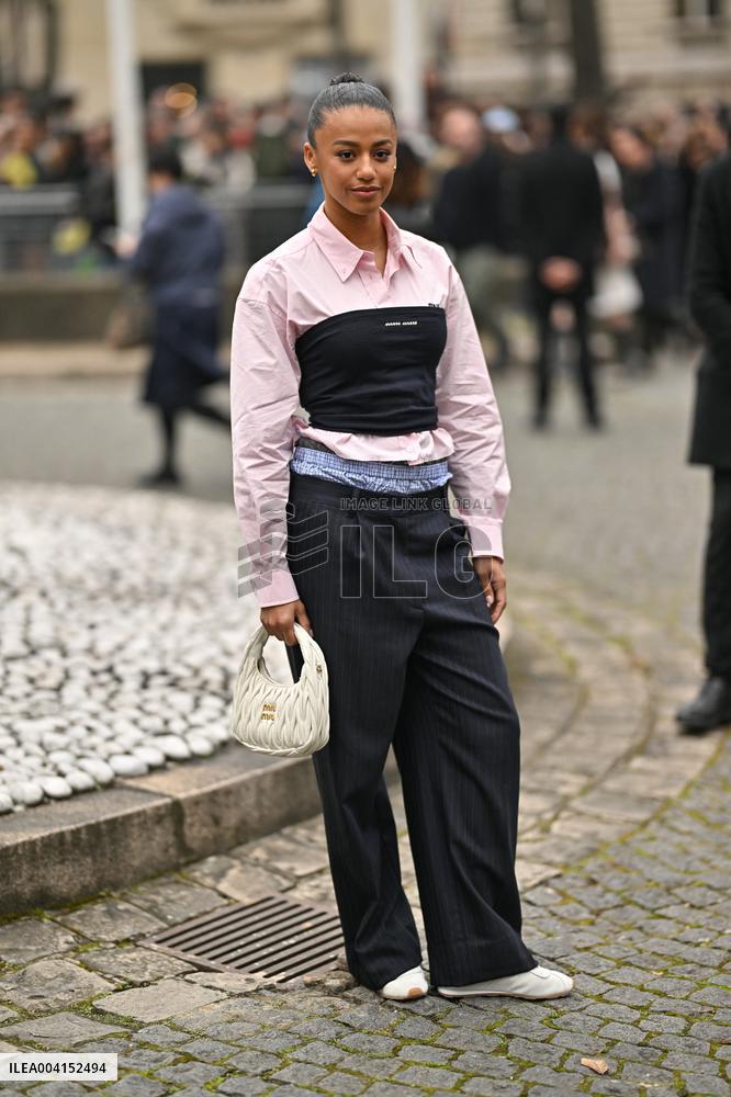 PFW Miu Miu Outside Arrivals