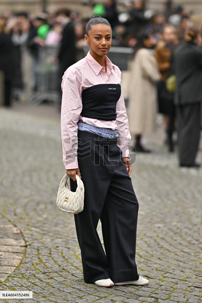 PFW Miu Miu Outside Arrivals