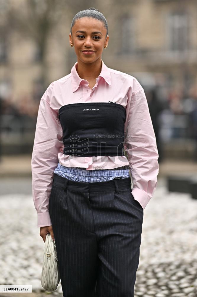 PFW Miu Miu Outside Arrivals