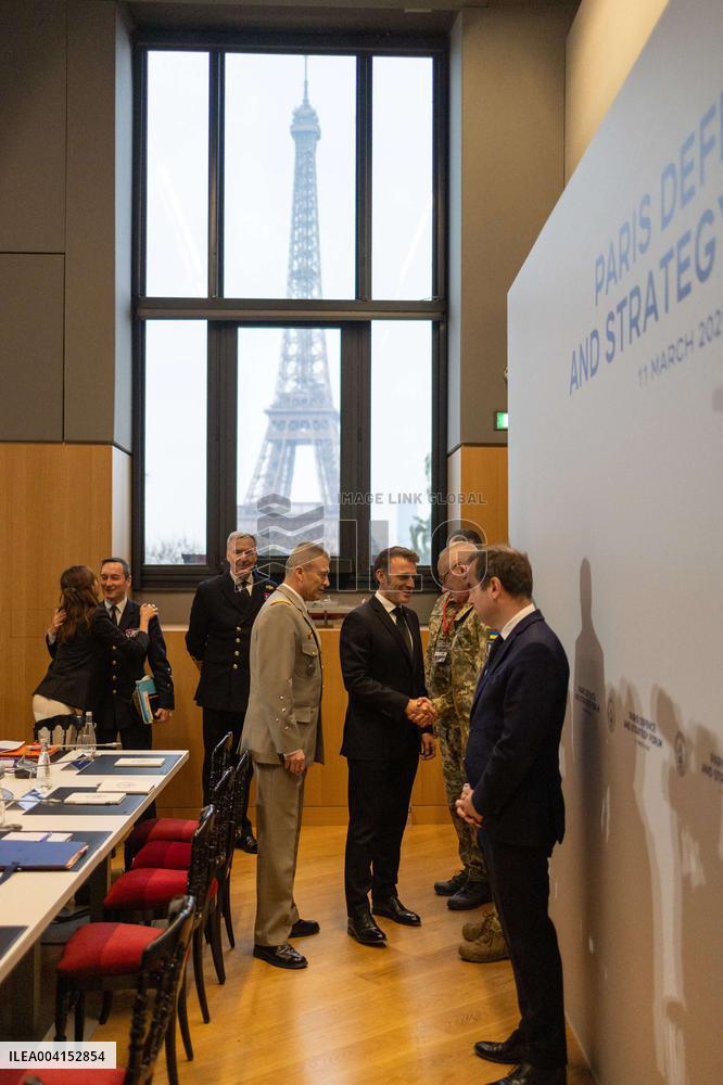 Macron at the Paris Defence and Strategy Forum - Paris