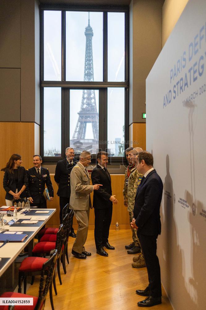 Macron at the Paris Defence and Strategy Forum - Paris