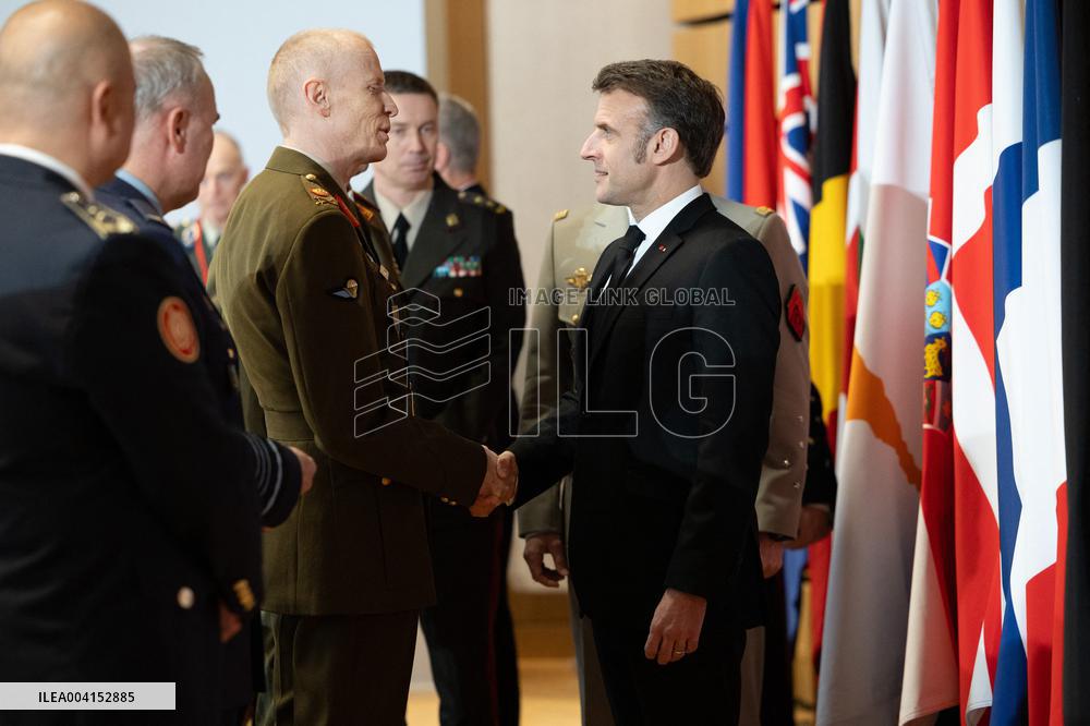 Macron at the Paris Defence and Strategy Forum - Paris