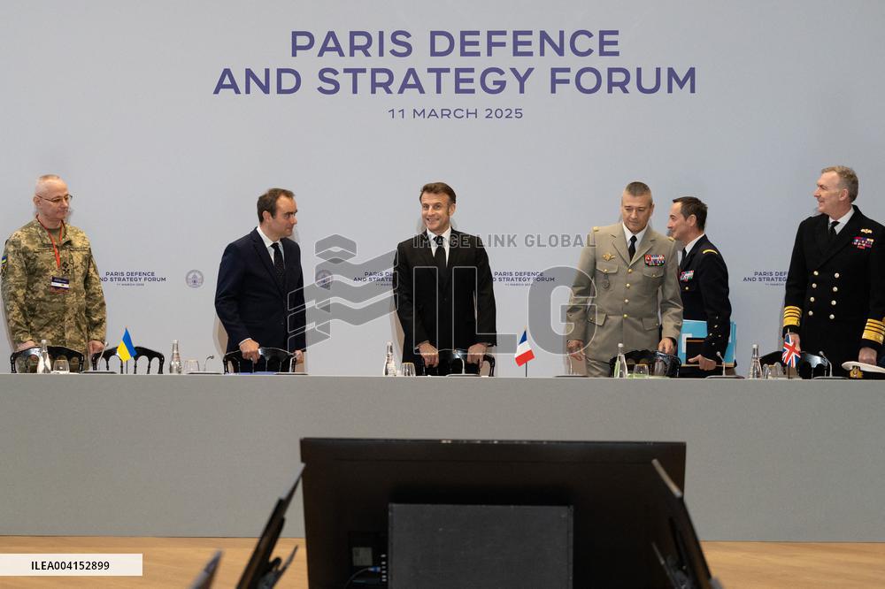 Macron at the Paris Defence and Strategy Forum - Paris
