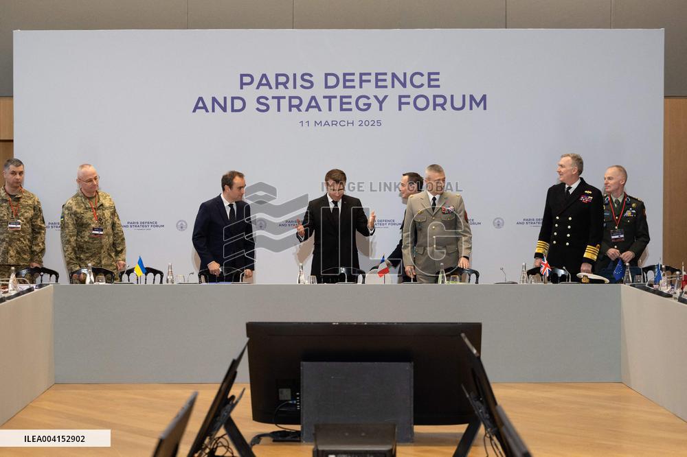 Macron at the Paris Defence and Strategy Forum - Paris