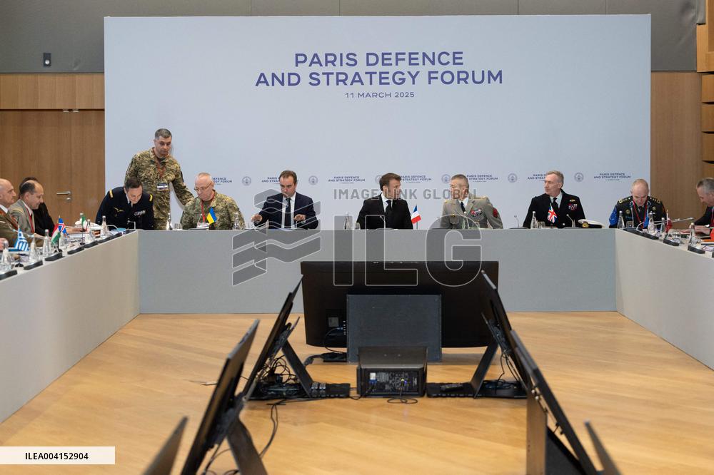 Macron at the Paris Defence and Strategy Forum - Paris