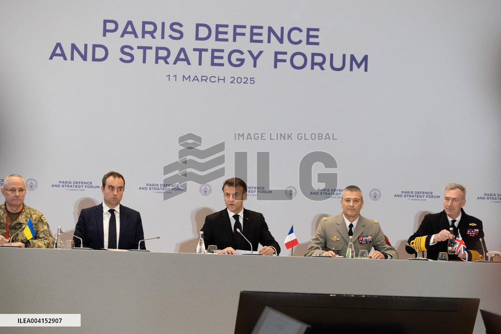 Macron at the Paris Defence and Strategy Forum - Paris