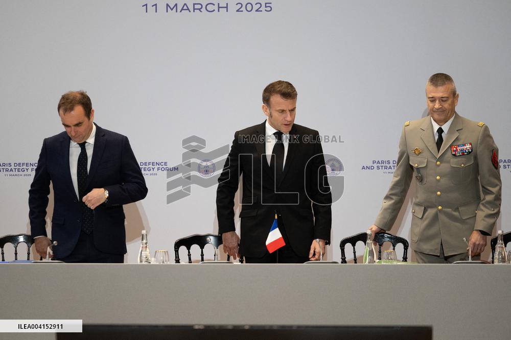 Macron at the Paris Defence and Strategy Forum - Paris