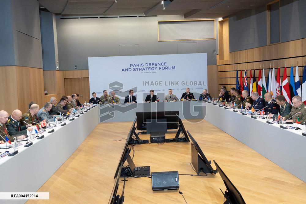 Macron at the Paris Defence and Strategy Forum - Paris