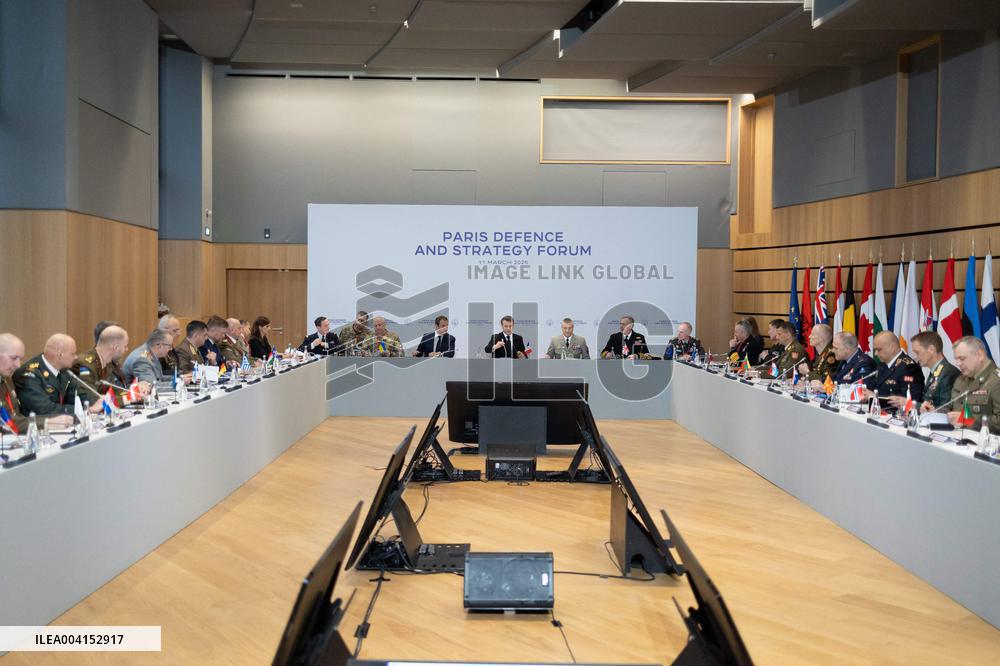 Macron at the Paris Defence and Strategy Forum - Paris