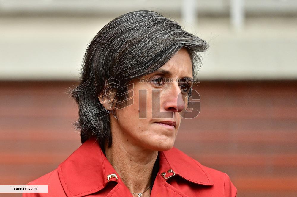 President Macron Lays The Foundation Stone For The New DGSI Site - Saint-Ouen