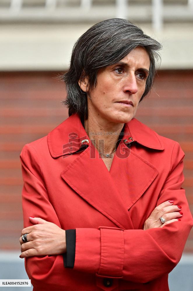 President Macron Lays The Foundation Stone For The New DGSI Site - Saint-Ouen