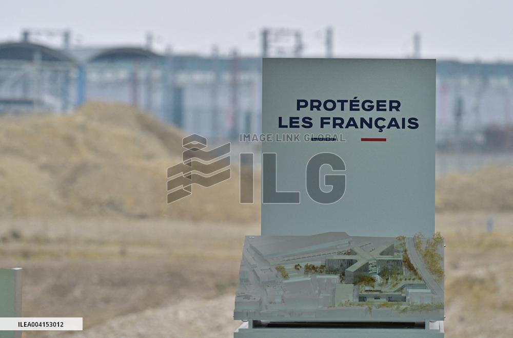 President Macron Lays The Foundation Stone For The New DGSI Site - Saint-Ouen