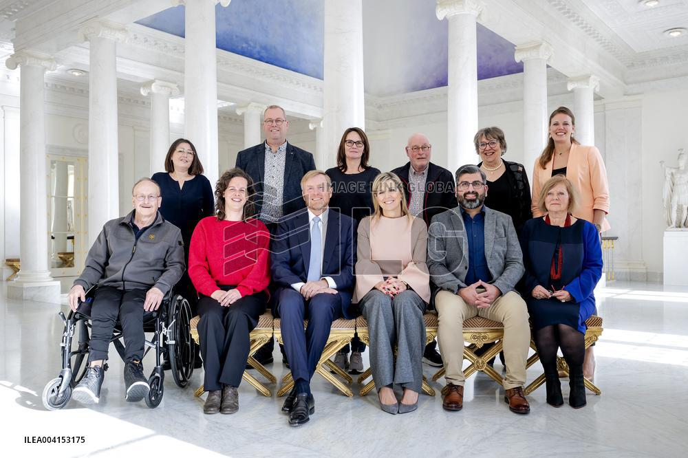 King Willem-Alexander And Queen Maxima Received Letter Writers - The Hague