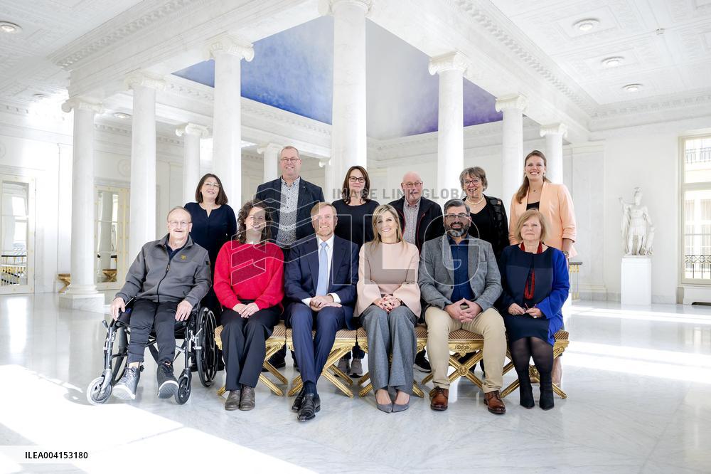 King Willem-Alexander And Queen Maxima Received Letter Writers - The Hague