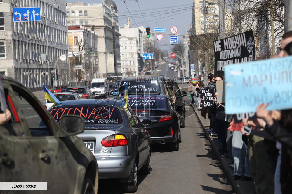 Weekly rally in support of Ukrainian POWs in Kyiv